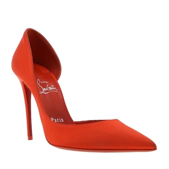 Christian Louboutin Pumps Iriza 100 Satin Size 40 New In Box - Picture 3 of 9